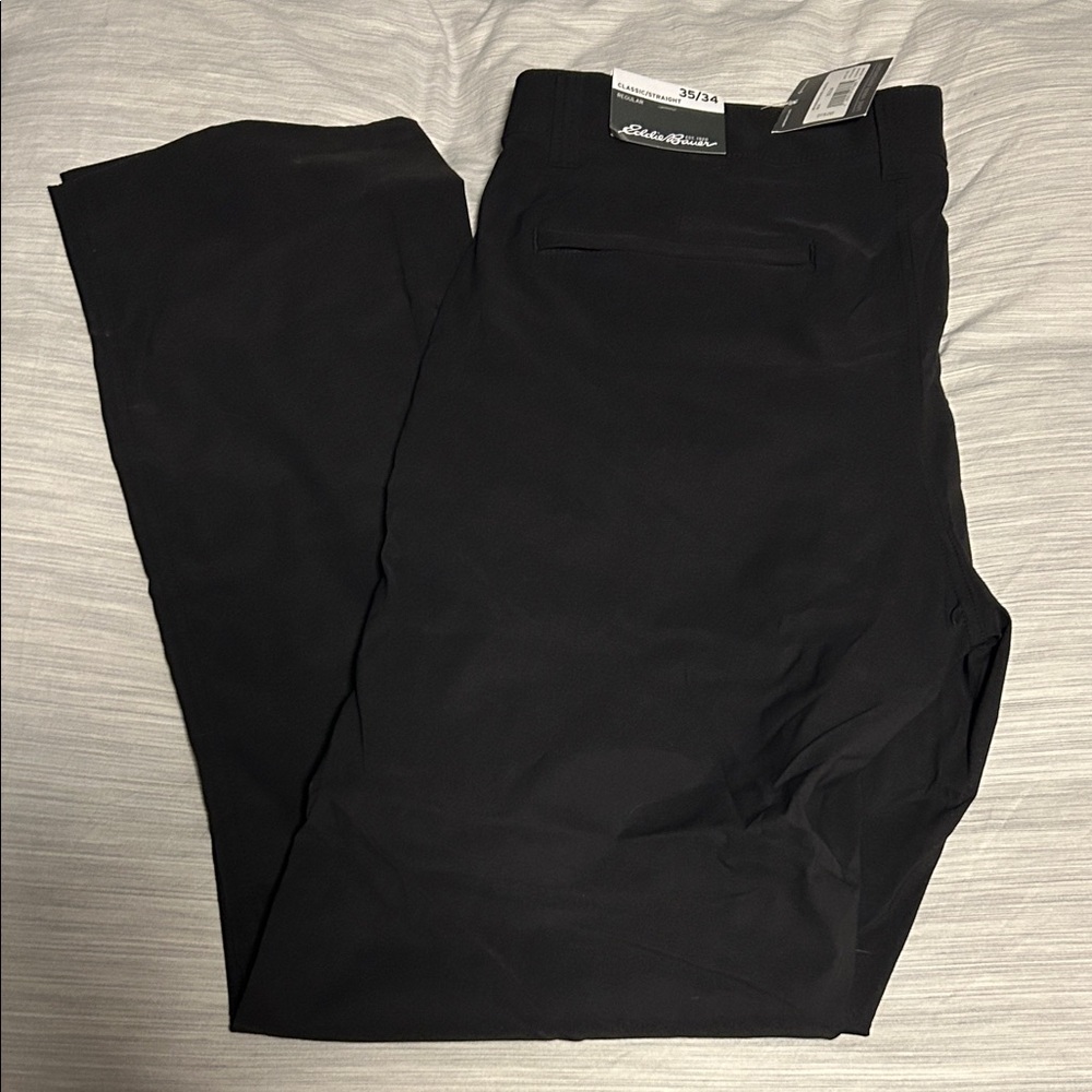Eddie Bauer Black Straight-Leg Pant
